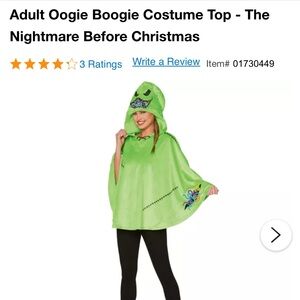 Oogie boogie woman poncho